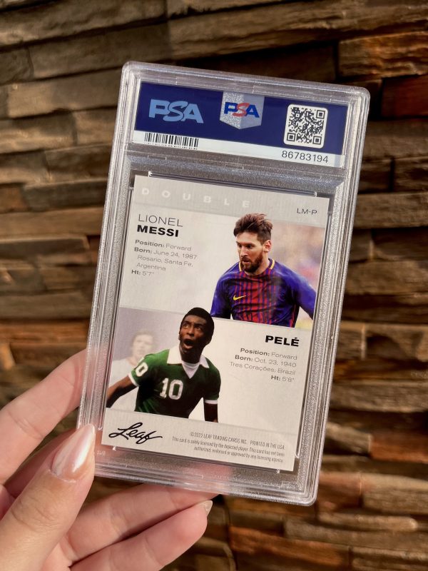 Messi - Pele Leaf 2022 Multi-Sport- PSA 10 - Imagen 2