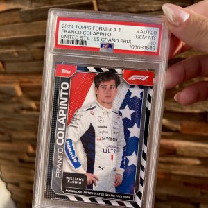 Franco Colapinto F1 Topps Austin GP 2024 "Edición limitada" PSA 10