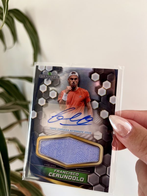 Francisco Cerúndolo 2024 Topps Graphite Tennis Signature Relics - Imagen 2