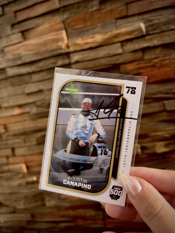 Agustin Canapino 2024 Parkside Indy Car Trading Card Indianapolis 500 Autografo