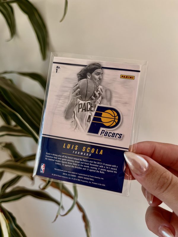 Luis Scola 2014-15 Hoops Authentics Jersey #1 – Indiana Pacers - Imagen 2