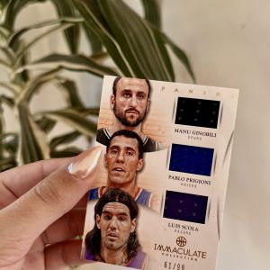 2012 Immaculate Collection Patch Manu Ginobili Scola Prigioni 61/99 Argentina