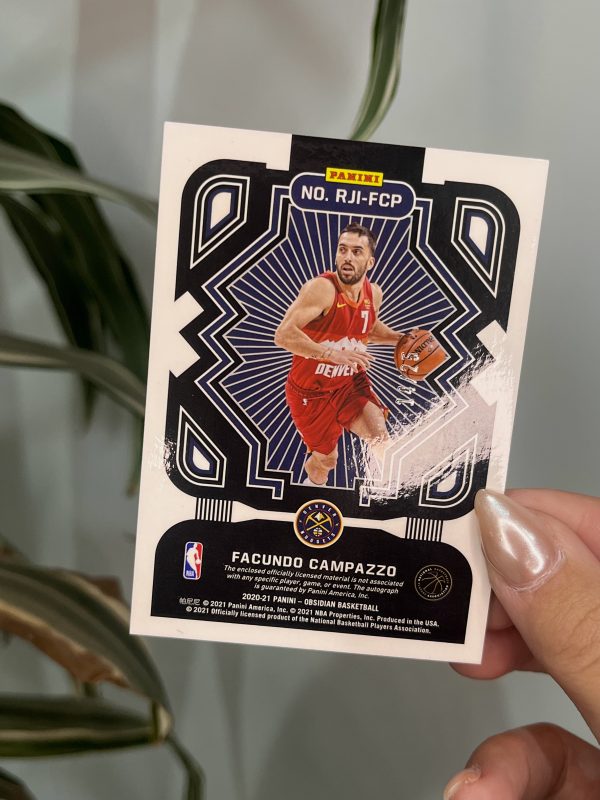 Facundo Campazzo 2020 Obsidian Electric Etch Orange 14/25 Patch Auto RC - Imagen 2