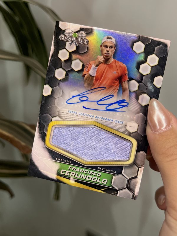 Francisco Cerúndolo 2024 Topps Graphite Tennis Signature Relics - Imagen 3