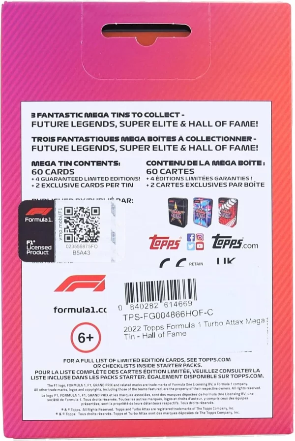 Topps 2022 Formula 1 F1 Turbo Attax Mega tin box - Imagen 2