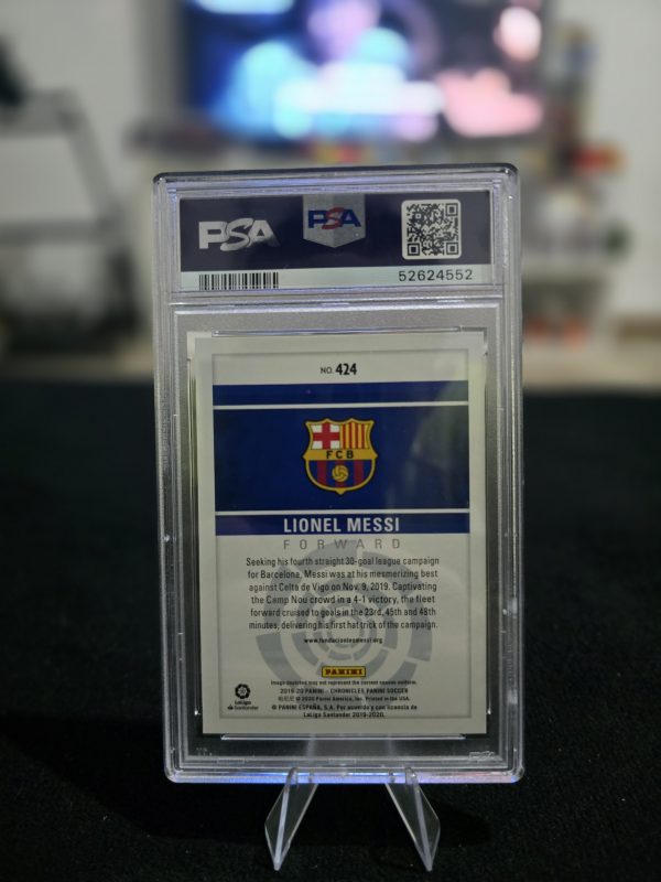 Lionel Messi 2019 Panini Chronicles – PSA 9 Mint - Imagen 2