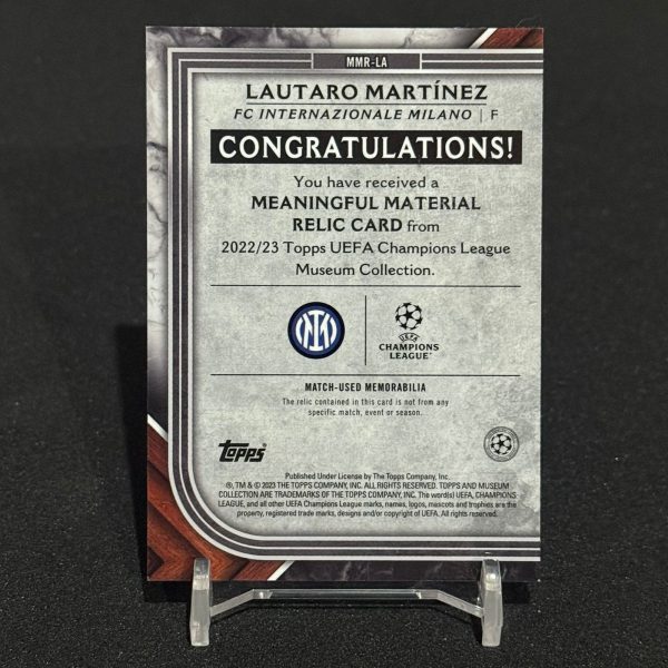 Lautaro Martínez 19/25 🏆 Topps Museum Collection UEFA Champions League - Imagen 2