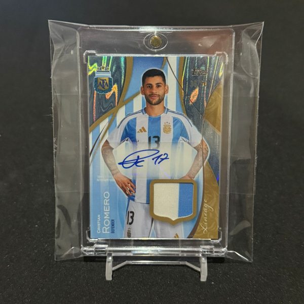 Cristian “Cuti” Romero – Topps Lineage 2024 – Match-Worn & Autograph - Imagen 2