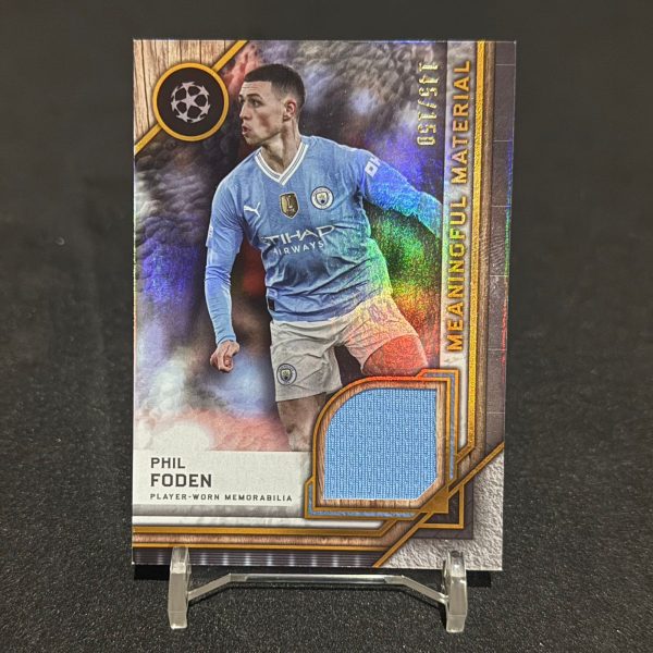 Topps Museum Collection UCL 23/24 - Phil Foden Meaningful Material /150 (Match-Worn Patch)