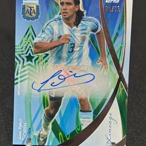 Topps Lineage Argentina 2024 - Juan Pablo Sorín /75 Auto Legends