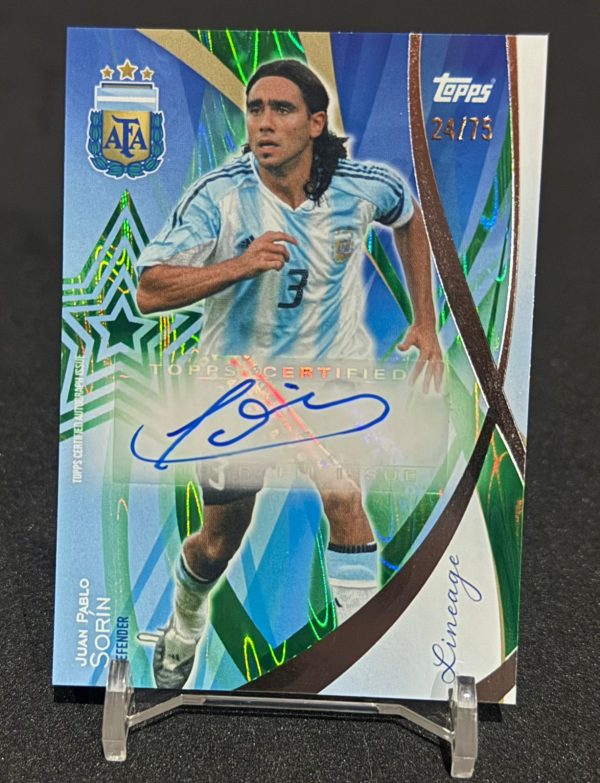 Topps Lineage Argentina 2024 - Juan Pablo Sorín /75 Auto Legends