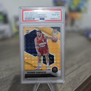 Panini Mosaic 2020/21 – Facundo Campazzo RC – Orange Fluorescent /25 – PSA 10 GEM MINT 🏀🔥