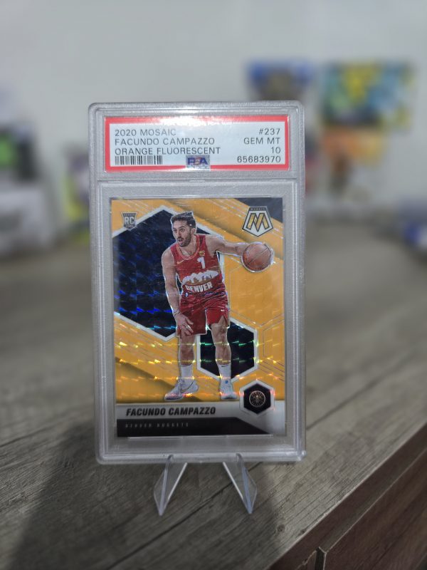 Panini Mosaic 2020/21 – Facundo Campazzo RC – Orange Fluorescent /25 – PSA 10 GEM MINT 🏀🔥