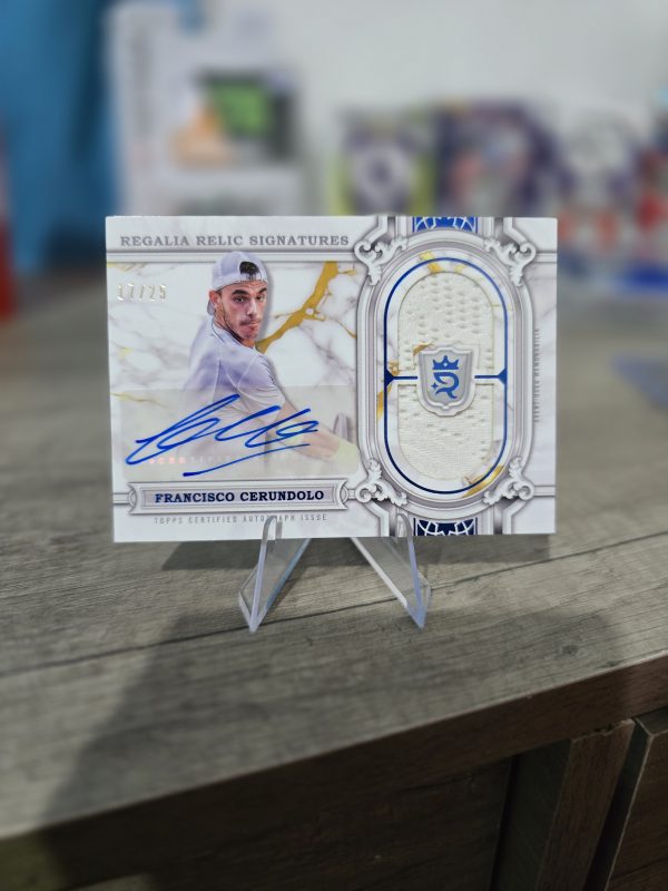Topps Royalty Collection 2024 – Regalia Relic Signatures /25 – Francisco Cerúndolo 🏆🎾🔥
