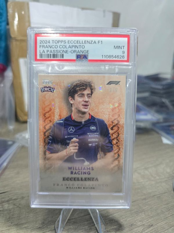 2024 Topps Eccellenza – Franco Colapinto La Passione Orange PSA 9 (/5) 🏎