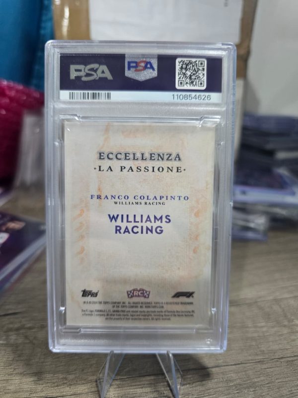 2024 Topps Eccellenza – Franco Colapinto La Passione Orange PSA 9 (/5) 🏎 - Imagen 2