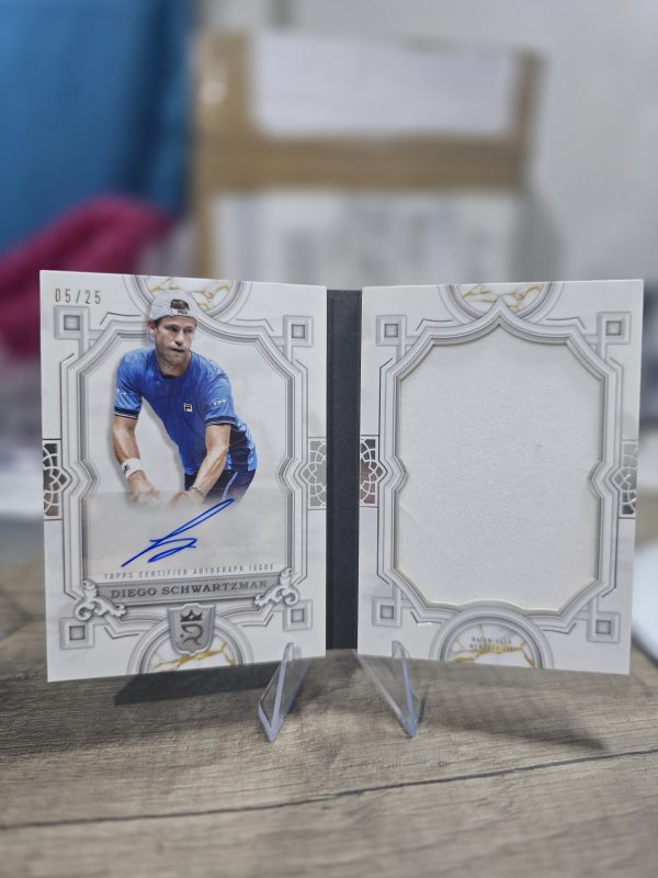 🔥🥎 Diego Schwartzman 2024 Topps Royalty Collection Tennis – Autographed Jumbo Relic Book Card – 05/25 cisco Cerúndolo 🥎🔥