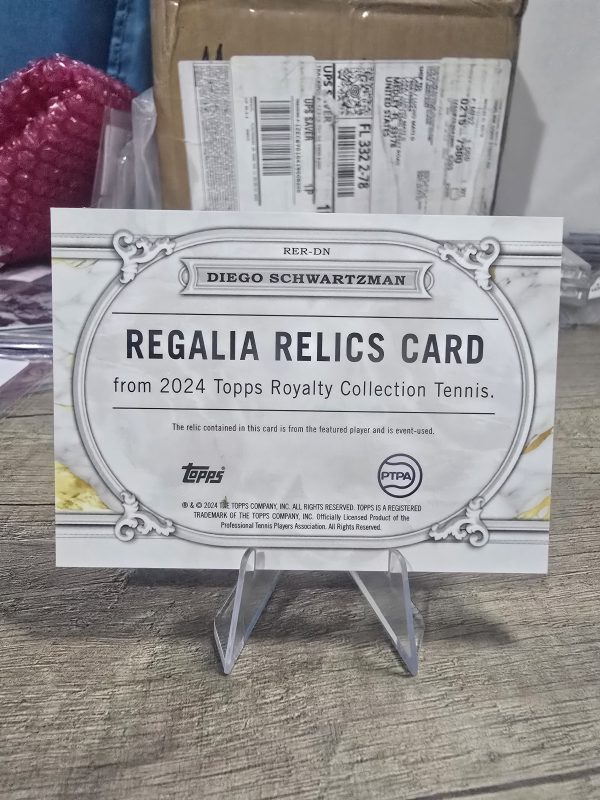 🔥🎾 Diego Schwartzman 2024 Topps Royalty Collection – Regalia Relics – 04/50 🎾🔥 - Imagen 2