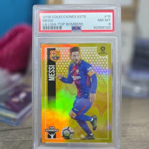 2018 Panini Colecciones Este La Liga – Lionel Messi Top Bombers PSA 8 ⚽️🔥