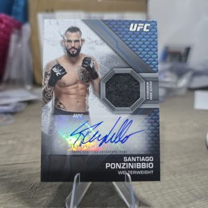 💥 Topps UFC Knockout 2020 – Autograph Relic Santiago Ponzinibbio 💥