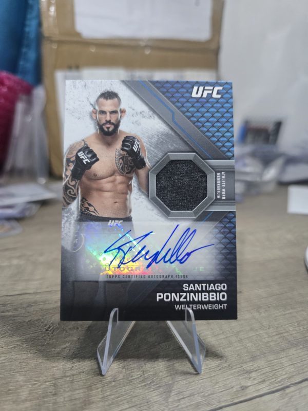 💥 Topps UFC Knockout 2020 – Autograph Relic Santiago Ponzinibbio 💥