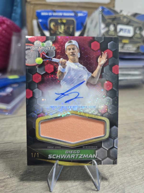 🏆 Topps Graphite Tennis 2024 – Diego Schwartzman 1/1 Autograph Relic Card 🏆
