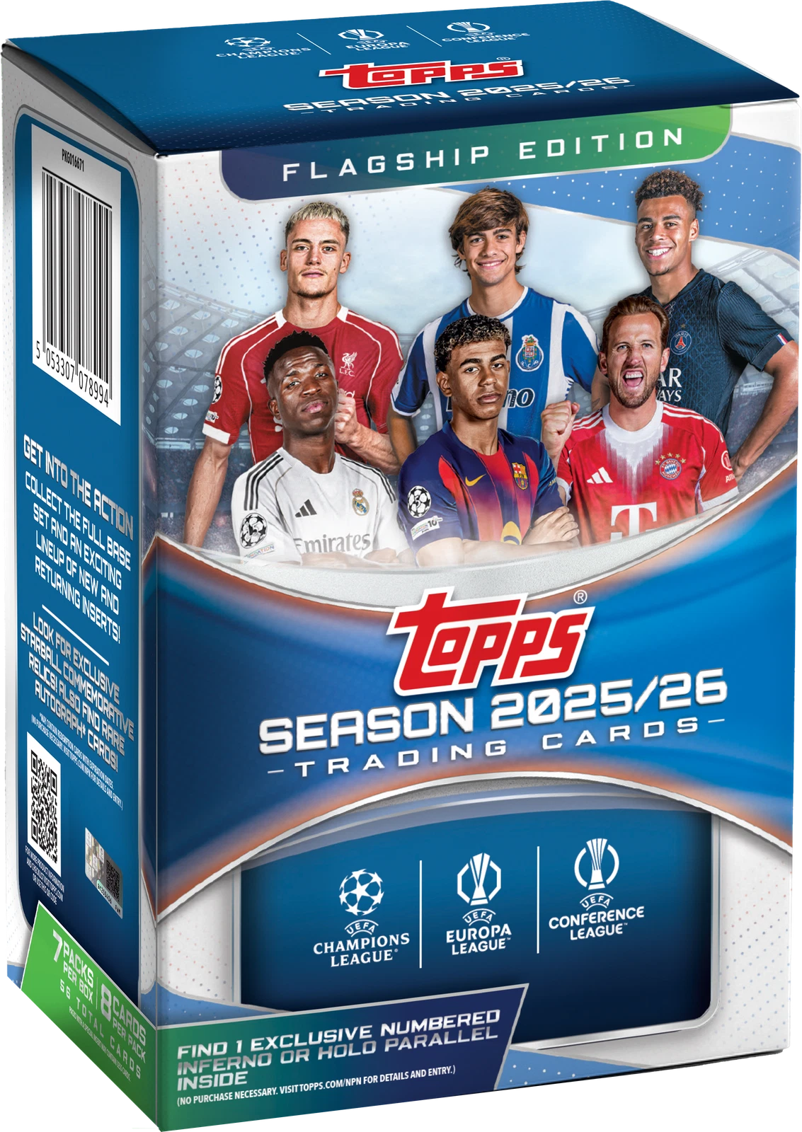 2025-26 TOPPS FLAGSHIP BLASTER BOX UEFA COMPETITIONS